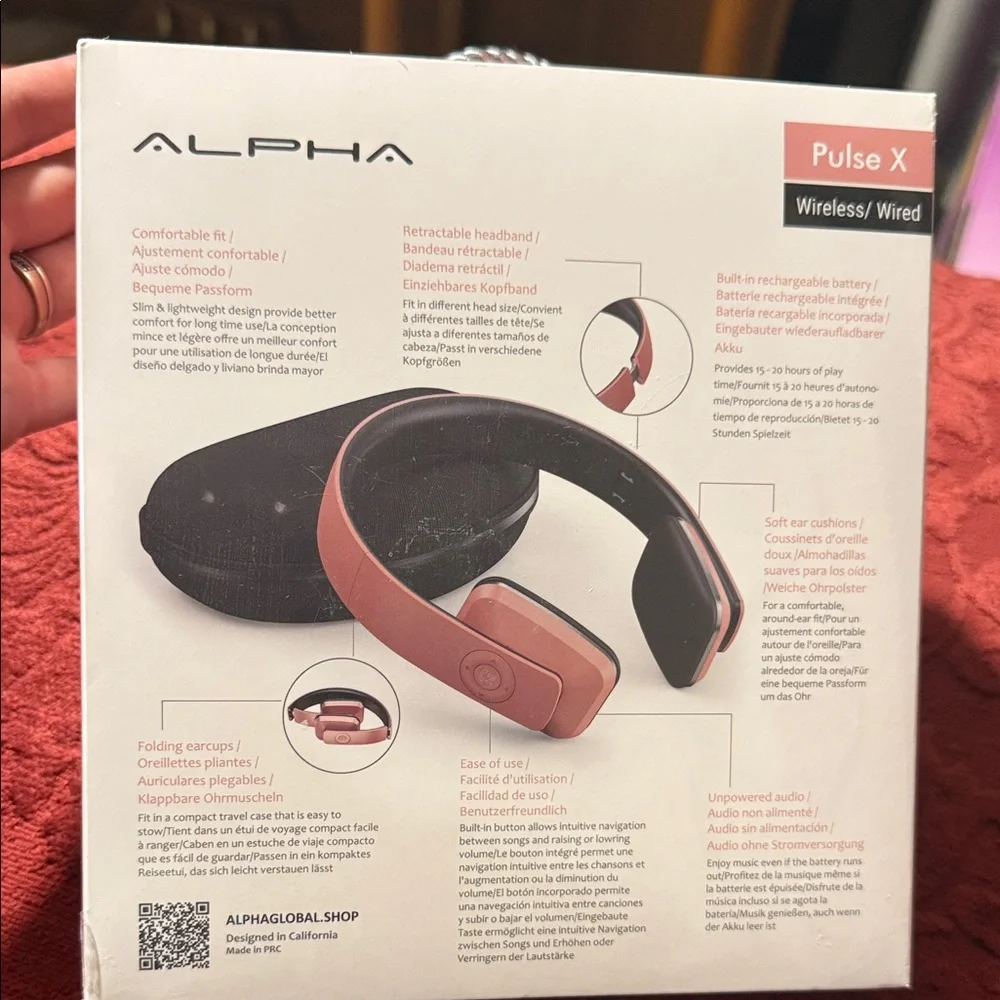 Alpha Industries Pulse X Headset - Pink